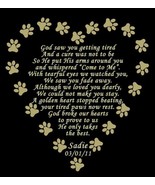 Custom Engraved Pet Loss Name Plate Poem, Multiple Sizes &amp; Poem Choices,... - $38.61+