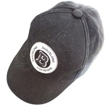 Barcelona Ball Cap Hat Adjustable Tape Hook Loop Closure Baseball Black - £11.55 GBP