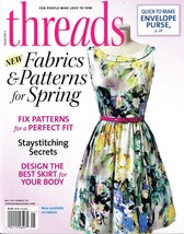 Threads May 2015 No. 178 Sewing Magazine Skirts Underwear Envelope Purse - $5.00