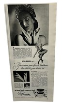 Pacquins Hand Cream Vintage Print Ad 40s Vera Zorina Ballerina Original Ad - $21.87