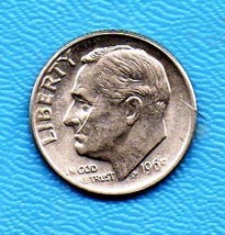 1965 Roosevelt Dime -Circulated minimum wear - $6.99