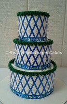 Its A Boy Blue and Green Themed Baby Shower 3 Tier Diaper Cake Centerpiece Gift - £46.83 GBP