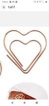 8 pcs Metal Love Heart Shaped Paper Clips Note Photo Sign Clips Bookmark... - $9.47