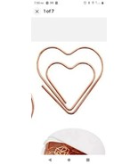 8 pcs Metal Love Heart Shaped Paper Clips Note Photo Sign Clips Bookmark... - £7.54 GBP