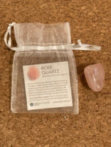 Rose Quartz 1&quot;  Tumbled Palm Stone. Beautiful healing stones. - £3.83 GBP