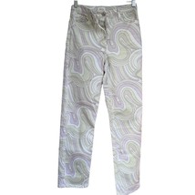 Wilfred Free Vera Pants Size 0 Green Gray Swirl Printed Cotton Stretch T... - $19.79