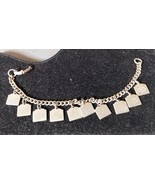 Vintage Religious Ten Commandments Tablet Childrens Charm Bracelet 6&quot; Cr... - $277.50 MXN