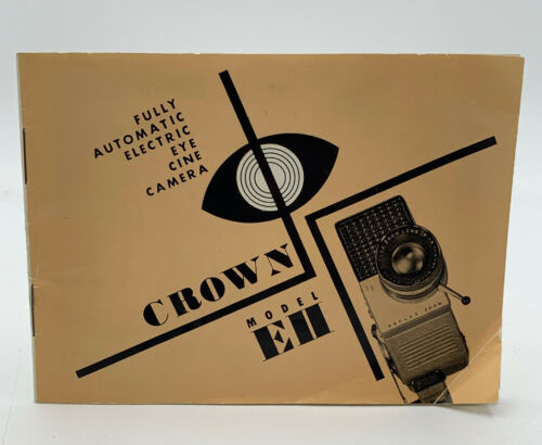 Primary image for Crown EII E II Camera Movie Cine Manual Guide Owners Operators Book 20-50