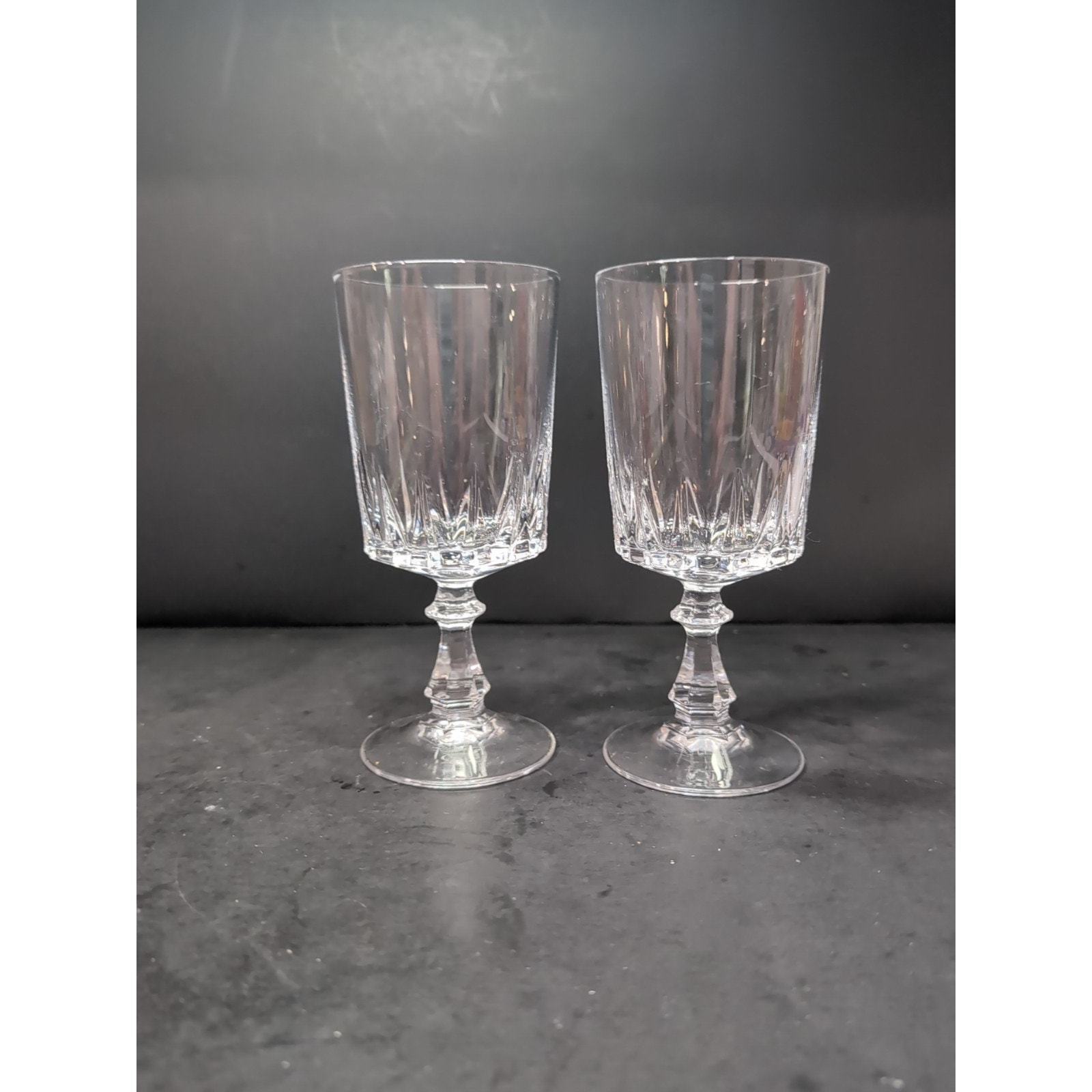 Cristal d’Arques-Durand Wine Glass Set, Louvre France Glasses, Wine Glas... - $9.90