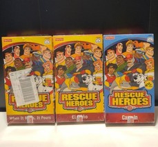 Rescue Heroes VHS Lot of 3 El Nino Cave In When It Rains It Pours NEW SE... - $14.01