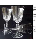 2PC BARCELONA  By CRIS D'ARQUES/DURAND 8 1/2oz  CRYSTAL GOBLETS for parts - $6.99