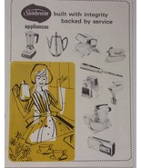 Vintage Sunbeam Appliances Product Booklet 1972 - £3.15 GBP