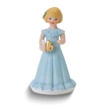 Growing Up Birthday Girls Blonde Age 6 Porcelain Bisque Figurine Multi C... - $58.40