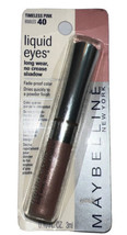 Maybelline Liquid Eyes Long Wear No Crease Shadow #40 Timeless Pink (New... - $18.09