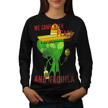 Wellcoda Tequila Being Joke Womens Sweatshirt, Mexican Casual Pullover Jumper - £23.10 GBP+