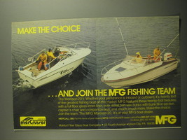 1979 MFG Morrison 20 Boats Ad - Make the choice ..and join the MFG Fishing Team - £14.60 GBP
