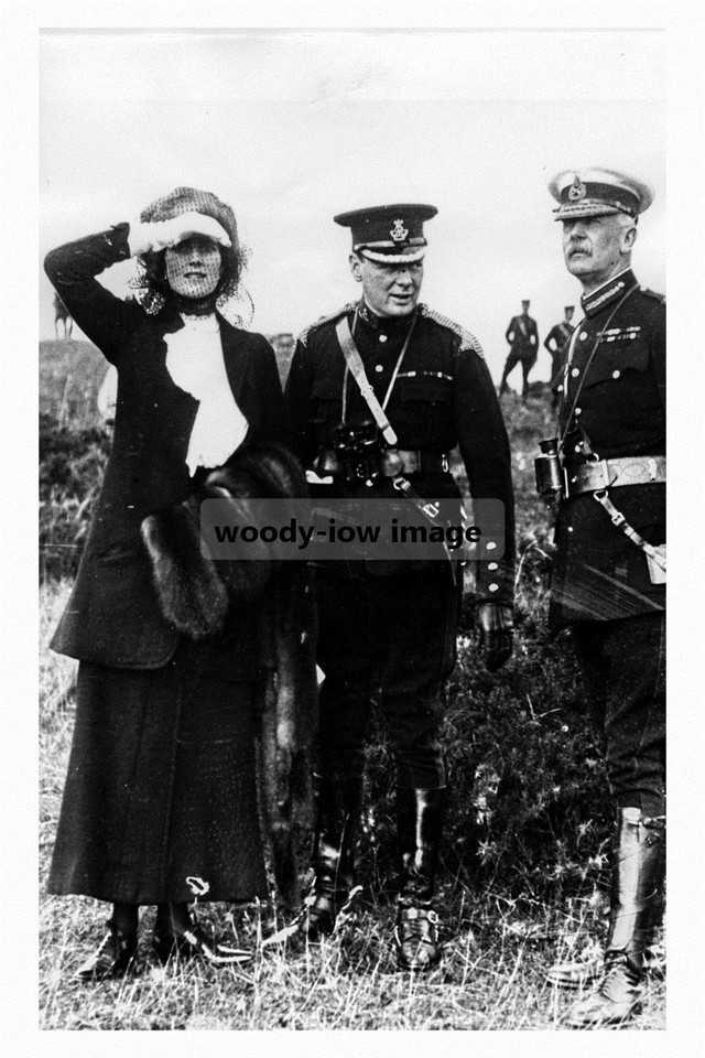 rp10596 - Winston Churchill at Aldershot during manoeuvres 1910 - print 6x4 - $2.95