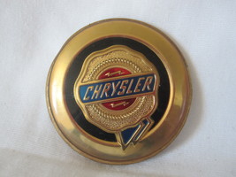2" Round Chrysler Gold Ribbon Automobile Replacement Emblem- metal - $5.00