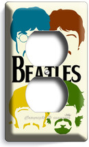 THE BEATLES POP ART JOHN GEORGE PAUL RINGO DUPLEX OUTLETS COVER ROOM HOM... - $10.22
