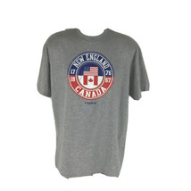 Men&#39;s Canada New England Grey Graphic T Shirt Souvenir Size XL Carnival C2 - $17.77