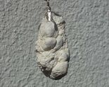 Natural rough magnesite pendant with silverplated bail - $17.68+