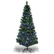 3&#39; / 4&#39; / 5&#39; / 6&#39; Fiber Optic Artificial PVC Christmas Tree- - £89.66 GBP