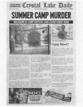 1980 Friday The 13th Crystal Lake Daily Summer Camp Murder Jason Voorhees Print - £2.58 GBP