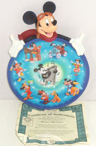 Disney Collector Plate Mickey 75th Anniversay Bradford Mickey Milestones... - £55.02 GBP