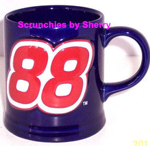Dale Jarrett Coffee Cup NASCAR Racing #88 Blue Mug - £19.89 GBP