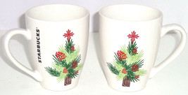 Starbucks Christmas Coffee Mug 2011 Tree Pinecones Retired Cup 16 OZS Lo... - £19.87 GBP