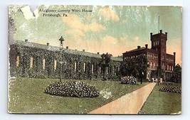 Pittsburgh Pennsylvania PA Postcard Entrance Allegheny County Work House 1914 - $69.01