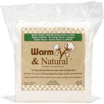 Warm & Natural Cotton Batting -Queen Size 90X108 (Pack of 1) - $136.65 CAD