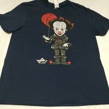 IT T-shirt - Stephen King&#39;s 2017 Navy  Pennywise the Clown Graphic Size ... - £12.92 GBP