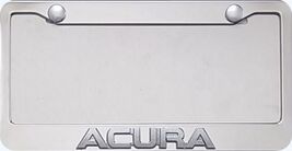 Acura 3D Chrome Script Stainless Steel License Frame. - $461.58 MXN