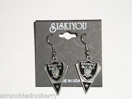 Oakland Raiders Earrings Pierced Pewter Wire Football Team NFL Stocking ... - £19.99 GBP