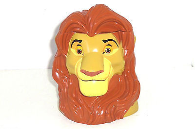 Disney on Ice Lion King Simba Coffee Mug Cup Drinking Flip Top Lid 1998 Coffee - £23.86 GBP