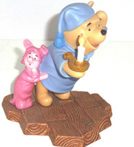 Disney Winnie Pooh Piglet Figurine May Friendship Always Light Your Way - £39.27 GBP