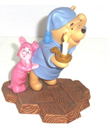 Disney Winnie Pooh Piglet Figurine May Friendship Always Light Your Way - £39.81 GBP