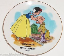 Disney Snow White &amp; Seven Dwarfs Dopey 1937 Collector Plate Vintage Japan  - $69.95