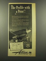 1941 GM Allison Aircraft Engine Ad - Profile With Point - $18.49