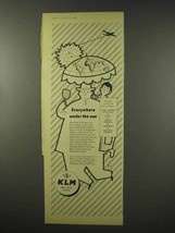 1956 KLM Airways Ad - Everywhere Under the Sun - £14.44 GBP