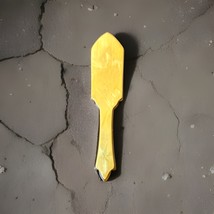 Vtg Bakelite Shoehorn Pearl Yellow &amp; Butterscotch 7” - $12.86
