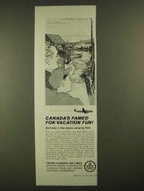 1960 TCA Trans-Canada Air Lines Ad - Canada&#39;s Famed for Fun - £14.48 GBP