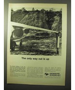 1964 Hawker Siddeley P 1127 Aircraft Ad - Only Way Out - £14.52 GBP
