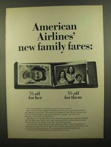 1965 American Airlines Ad - New Family Fares - £14.48 GBP