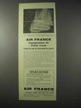 1958 Air France Ad - Inaugurates Its Polar Route - $18.49