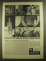 1965 Rohr Titan III-C Booster Insulation Ad - Here&#39;s the Inside Story - £14.65 GBP