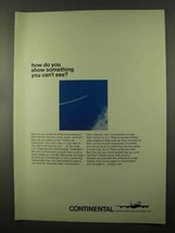 1966 Continental Airlines Ad - Something You Can&#39;t See - £13.89 GBP