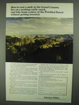 1967 American Airlines Ad - Rent Mule in Grand Canyon - £14.48 GBP