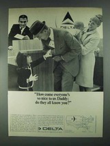 1967 Delta Airlines Ad - Everyone&#39;s So Nice to Us - £14.48 GBP